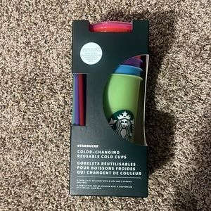 Starbucks color-changing reusable cold cups